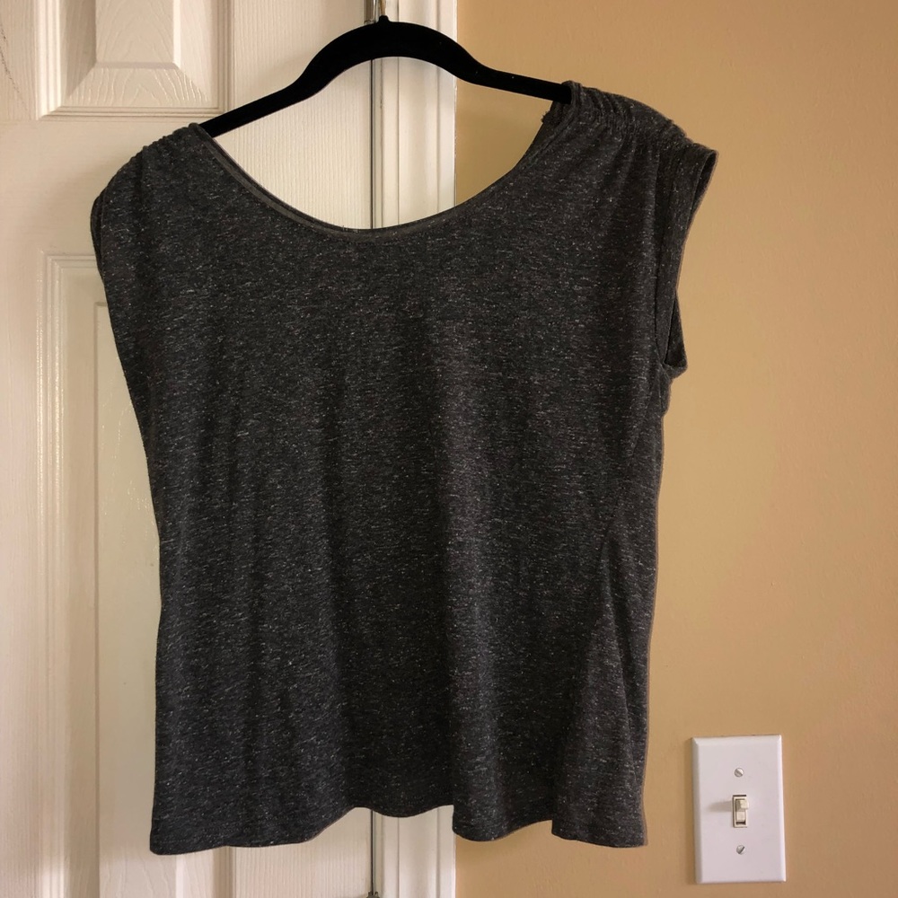 grey Wet Seal open back shirt